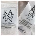 Zoe Karssen Poisoned Lovers Long Sleeve Graphic Sweater Medium White Crewneck Photo 3