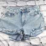 PacSun  Blue Jean Mom Shorts Distressed Casual Style Photo 0
