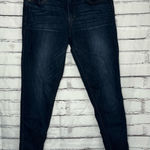 Wit & Wisdom Democracy Mid Rise Skinny Jeans Women’s Dark Indigo 12 Faded Hem Blue Photo 0