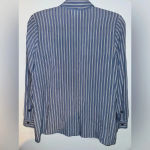 J.Jill  women’s Striped Button Down‎ Blouse small petite Blue White lightweight Photo 1