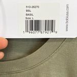 Bobi  Olive Midi Dress side scrunchie NWT short sleeve Photo 3