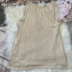 Mono B Women Knitted Tank Top Size Medium Gold Photo 6