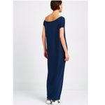 Marcella Cooper Off The Shoulder Maxi Dress Medium Blue Photo 4