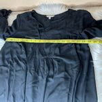 Max Studio  Sheer Black Long Sleeve Tunic Top Size Medium Photo 5