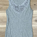 Philosophy Grey Rose Tank Top Women’s Medium Photo 0