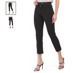 Good American black high rise crop length pants Photo 8