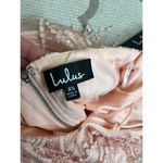 Lulus  Making Magic Blush Pink Fringe Lace-Up Mini Dress, size XS Photo 8