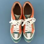 MM6 Maison Martin Margiela Neo Colorblock Low Top Green Orange White Sneakers Size 8 Photo 4