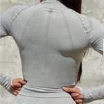 Free People Movement  Good Karma Hi-Neck Seamless Top Gray M/L Long Sleeve Top Photo 1