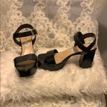 Soda Black Heels with Chunky Heel and Ankle Strap Photo 3