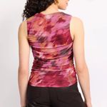 Nine Britton 
Milana Ruched Mesh Knit Tank Top‎ Photo 1