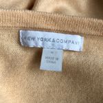 New York & Co. Peach Acrylic Ruffle Cardigan Sweater Sz M Photo 5