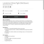 Lululemon Shine Tight Shimmy Shimmer Roll Down Leggings Photo 4