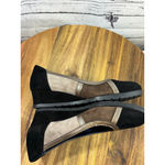 Women's Sabrinas Black Beige Suede Wedge Shoes Size 7.5 Photo 7