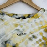 Koral Pullover Women MEDIUM Valor Dive Tie-Dye Long Sleeve Crewneck Crop Top Photo 4