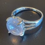 Round clear quart S925 silver ring size 8.5 Photo 2
