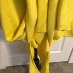 Hem & Thread | Yellow Dress with Braided Spaghetti Straps. Slit on Both Sides. Photo 4