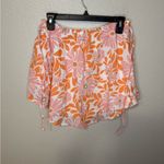 American Eagle Aerie Women's Pink Orange Floral Mini Skirt size M Photo 4