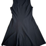 CAbi Women's Black Ponte Performance Fit and Flare Sleeveless Dress Small #3649 Photo 0