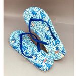 Vineyard Vines Womens Flip Flops 9 Blue Sailboat Water Pool Thong Sandals 2Z0254 Photo 1