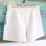 Guess NEW  Cream + Silver Tweed Shorts SZ L Photo 1