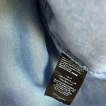 Bebe  Chambray Floral Shoulder Embroidered Crop Top Photo 5