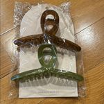 Ettika Hair Accessories Claw Clips - Brown and Green Photo 0