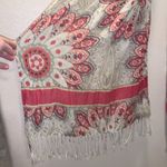 Old Navy large floral paisley fringe scarf Photo 1