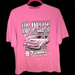Pink Moto Car Los Angeles Vintage Style tshirt size small Photo 0