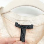 Oska Womens Lagenlook‎ Relaxed Beachy Linen Button Up Sleeveless Shirt Top 8/10 White Size 2 Photo 1