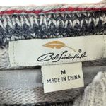 Bob Timberlake 100% Lamb's Wool Hooded Red Gray Striped Button Up Cardigan Sz M Size M Photo 4