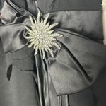 Tadashi  silk dress black ruffled Photo 1