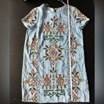 ZARA TRF Light Blue Denim Chambray embroidered Size Small Photo 5