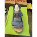 Sam Edelman ‎ Women's Arlo Double-Strap Flat Sandals Blue Denim Size 6 Photo 1