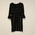 Studio One New York Vintage Velvet Glam Party Dress black gold size 12 Photo 1