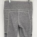 Mono B Striped 7/8 Length Workout Leggings Size Large Black Photo 3