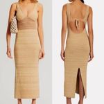 Torn By Ronny Kobo Darcey Snowy Knit Crochet Dress in Lark and White Medium Photo 1