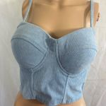 Say What? Say‎ What crop tank top zip up size large adjustable straps Photo 0