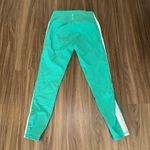 WILO Teal Green Athletic Leggings Women's Size L Colorblock Side Stripe Size L Photo 2