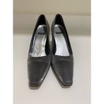 Stuart Weitzman slate gray silver shimmer evening heels pumps size 6 Photo 6