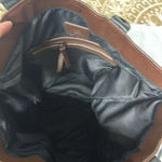 NWT Not Rational Handmade Argentina Leather Tote or Crossbody Bag with Dustbag Brown Photo 4