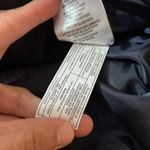 CISONO Navy Blue Puffer Jacket Hooded Cropped Zip Up Women's Size S Photo 6