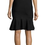 BCBG Maxazria white ribbed “Sanya” flounce trumpet skirt Photo 4