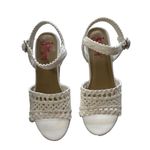 Jellypop Gabrielle Women Cork Wedge Heel Sandals 8.5M White Comfort Fit BohoChic Photo 2