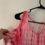 Cloud Chaser  Pink Tie Dye Cold Shoulder Top Size Large Photo 2