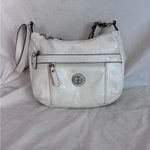 Giani Bernini Giani Bernini White Shoulder Bag with Adjustable Strap and Textured Finish Photo 1