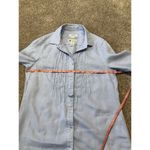 Malvin Hamburg Germany I Love Linen Printed Blouse Top Button Up Shirt Size M Blue Size M Photo 6