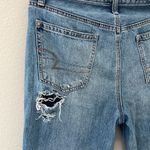American Eagle Distressed Straight Jean Raw Hem | Size 10 Photo 6