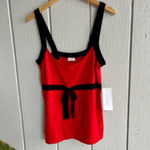 Valentino NWT Cashmere Wool Sleeveless Sweater in Red Size IT 48 Deadstock Photo 2