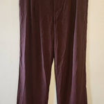 A New Day Wide-Leg Trouser Dress Pants Womens 12 Brown High Rise Zip Fly Photo 0